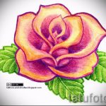 رسومات وشم زهرة ملونة - رسومات من 04/26/2016 6