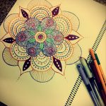 رسومات الزهور الوشم الملونة - رسومات من 04/26/2016 10