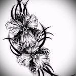 وشم اسكتشات زهور سوداء - رسومات من 2016/04/26 3