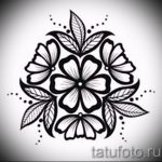 وشم اسكتشات زهور سوداء - رسومات من 26 سبتمبر 8