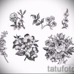وشم اسكتشات زهور سوداء - رسومات من 2016/04/26 9