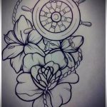 رسم وشم على شكل وردة على الفخذ - رسومات من 26 سبتمبر 1