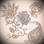 رسم وشم على شكل وردة على الفخذ - رسومات من 26 سبتمبر 3