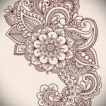 رسم وشم على شكل أزهار على الفخذ - رسومات من 26 سبتمبر 4