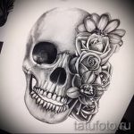 رسم وشم على شكل وردة على الفخذ - رسومات من 26 سبتمبر 8