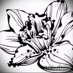 اسكتشات لوشم الزهور بالأبيض والأسود - رسومات من 26/04/2016 2