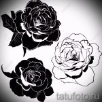 اسكتشات زهور الوشم بالأبيض والأسود - رسومات من 26/4/2016 5