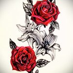 تصاميم وشم زهرة على الجانب - رسومات من 04/26/2016 4