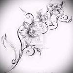 تصاميم وشم زهرة على الجانب - رسومات من 2016/04/26 5