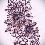 تصاميم وشم زهرة على الجانب - رسومات من 2016/04/26 6