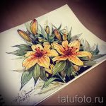 fleurs de tatouage aquarelle croquis - dessins de 26 .2011