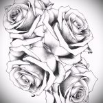 fleurs de tatouage croquis sur le côté - الصور 26ـ 20141
