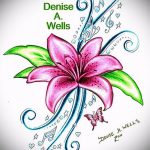 تصاميم وشم الزهور للفتيات - صور من 2016/04/26 8