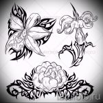 Skizze der Tattoo-Blumen auf der Hand - Zeichnungen auf 04/26/2016 1