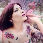 وشم زهرة على الترقوة - خيار الصورة من 21122015 № 2