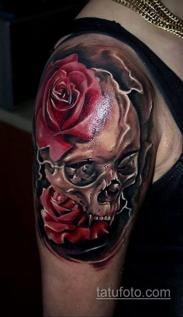 różany tatuaż dla kobiet 18.11.2019 №071 -różowy tatuaż dla kobiet-