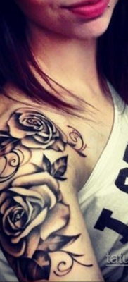 różany tatuaż dla kobiet 18.11.2019 №004 -różany tatuaż dla kobiet-