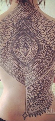 tatuaż na plecach dla kobiet 18.11.2019 №091 -tatuaże z tyłu dla kobiet-