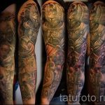 tatuaż na rękawie dla facetów - przykład zdjęcia 2