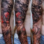 tatuaż na rękawie dla facetów - przykład zdjęcia 3