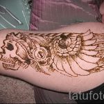 tatuaż z henny dla facetów - przykład zdjęcia 2