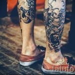 tatuaż na nodze dla facetów - przykładowe zdjęcie 3