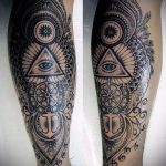 tatuaż na nodze dla facetów - przykład zdjęcia 5