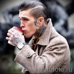 tatouages ​​pour les gars sur le cou - un exmple de photo 2