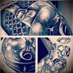 tatouage armure d'armure chainmail - un exemple du tatouage fini 16052016 2