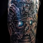 szamuráj páncél tetoválás - példa a kész tetoválásra 16052016 -ból 4