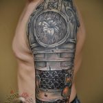 tetoválás páncél páncéllemez posta - példa egy kész tetoválásra 16052016 -ból 2