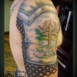 tetoválás páncél páncéllemez posta - példa a kész tetoválásra 16052016 -ból 11