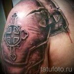 Páncél tetoválás a vállfotón - példa egy kész tetoválásra 16052016 -ból 6