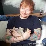 Снимка на татуировката на Ед Ширан от 15.09.2018 г. №013 - Татуировки на Ед Ширан -