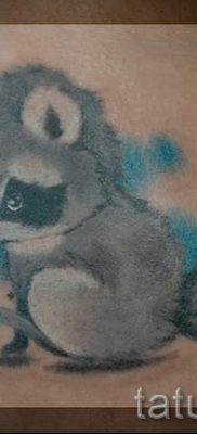 Татуировка на миеща мечка - снимка на готовата татуировка за материала за стойността на 48
