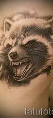 Татуировка на миеща мечка - снимка на готовата татуировка за материал на стойност 43