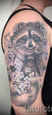 Татуировка на миеща мечка - снимка на готовата татуировка за материал на стойност 33