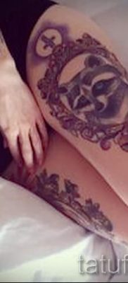 Татуировка на миеща мечка - снимка на готовата татуировка за материал около 31