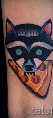 Татуировка на миеща мечка - снимка на готовата татуировка за материала на стойност 25