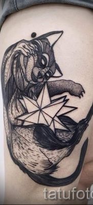 Татуировка на миеща мечка - снимка на готовата татуировка за материал за значението на 23