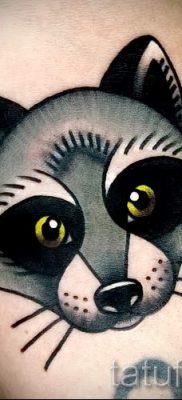 Татуировка на миеща мечка - снимка на готовата татуировка за материал на стойност 18