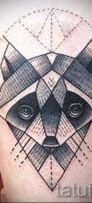 Татуировка на миеща мечка - снимка на готовата татуировка за материал на стойност 17