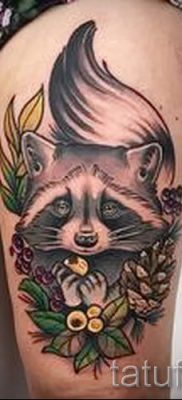 Татуировка на миеща мечка - снимка на готовата татуировка за материала за стойността на 16