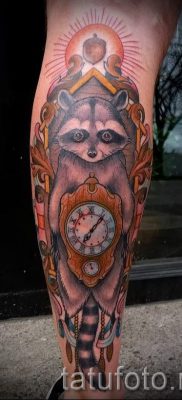 Татуировка на миеща мечка - снимка на готовата татуировка за материал на стойност 14