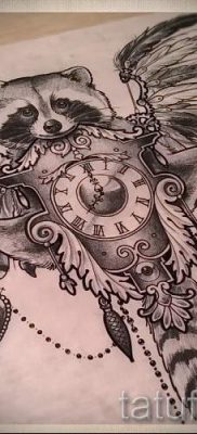 Татуировка на миеща мечка - снимка на готовата татуировка за материал на стойност 13