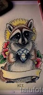 Татуировка с миеща мечка - снимка на готовата татуировка за материал на стойност 11