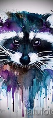 Татуировка на миеща мечка - снимка на готовата татуировка за материала за стойността на 10