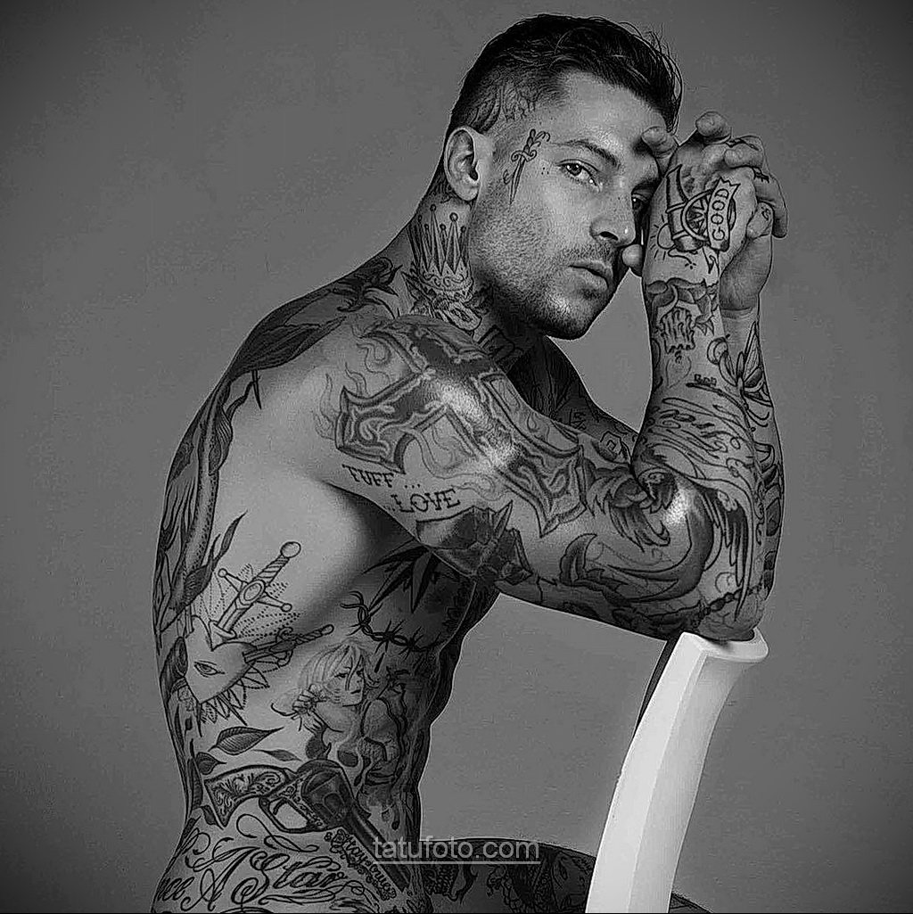 Снимка на мъжки дизайн на татуировка 09.01.2021 №10073 -мъжка татуировка-