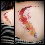 Főnix toll tetoválás - fotó a kész tetoválásról 11022016 -ból 5