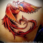 Főnix tetoválás 3d - fotó a kész tetoválásról 11022016 -ból 2